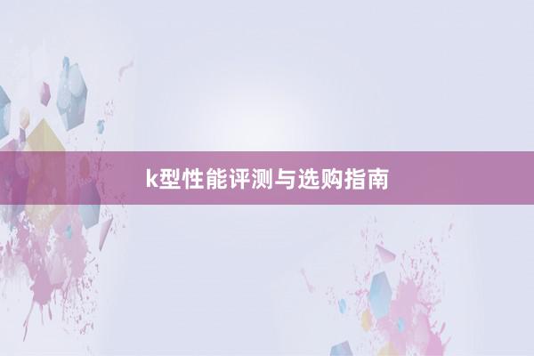 k型性能评测与选购指南